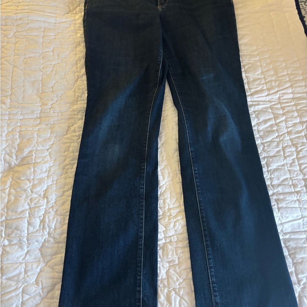 NYDJ Dark Indigo Straight Leg Jeans Size 8